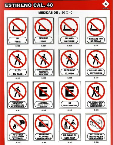 Señalamiento de Prohibición